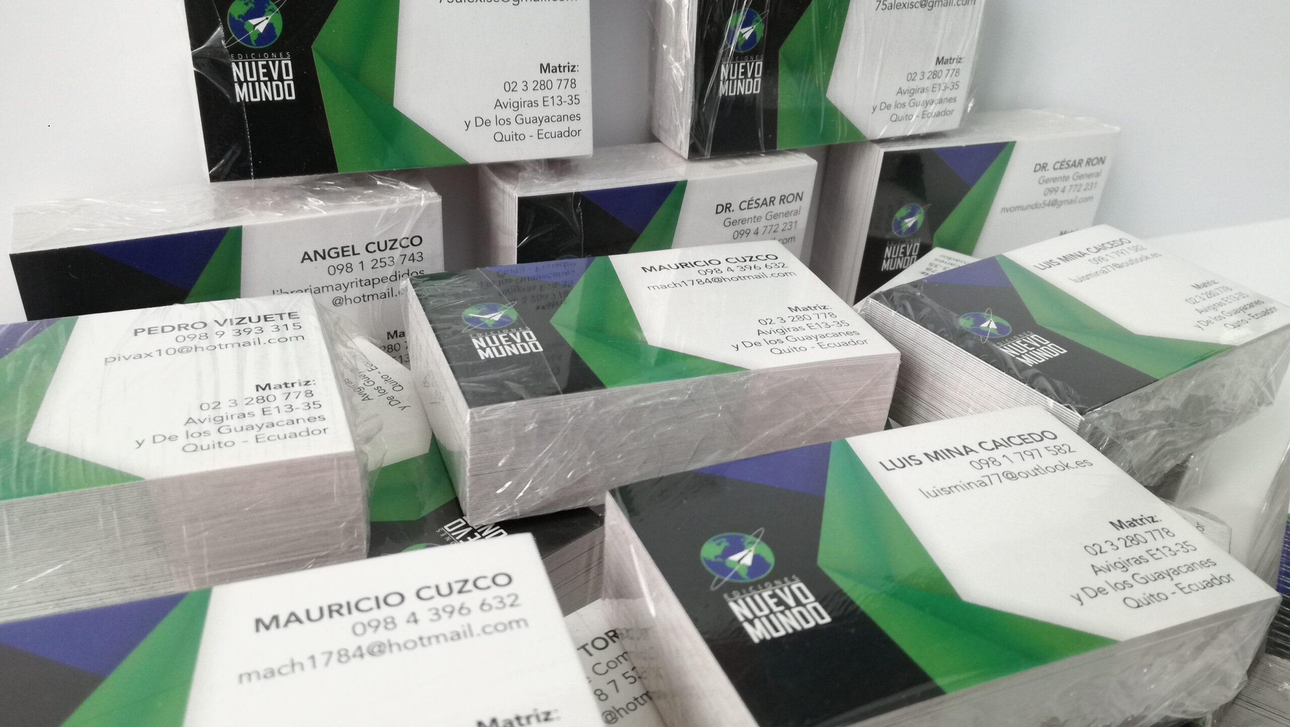 Tarjetas de presentación