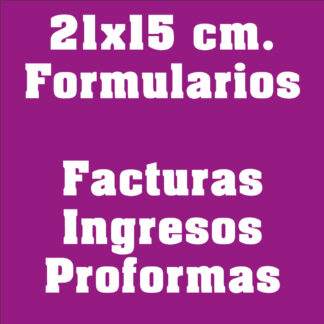 Facturas ó Formularios 21x15cm