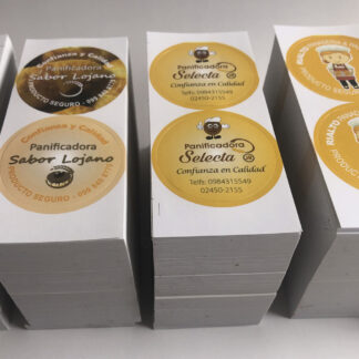 Stickers adhesivos redondos PROMOCION